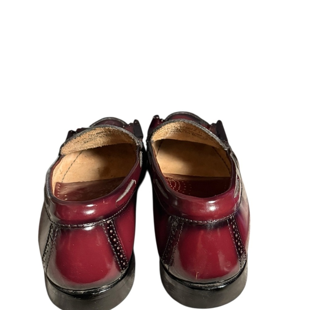 G.H. Bass Burgundy Leather Tassel Loafers Size 11 1/2 D - Picture 6 of 9